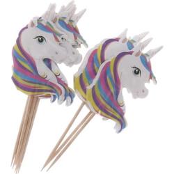 Cocktail prikkers unicorn 10 stuks inclusief unicorn sleutelhanger - FeestgelegenheidBabyshower | Beterschap | Communie | Festival | Gala | Geboorte | Geslaagd | Geen feestgelegenheid | Housewarming | Kerst | Kinderfeestje | Tienerfeestje